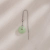 A platinum safety buckle and tian jade ear thread / copper