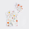 Flower jumpsuit + hat / 59cm