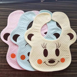 Baby cotton bib baby waterproof saliva towel newborn spitting milk towel baby saliva pocket snap button bib