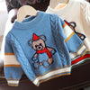 Ddx2178 bear sweater blue / 80 yards (recommended height 70-80)