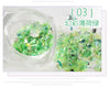 Nail shell paper - mint green / 5g/bottle