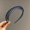 3# frosted long tooth headband - navy blue
