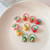 Strawberry pineapple hair ties set of 10