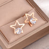 A【747】pentagram earrings