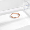 English alphabet rose gold ring / us size 5
