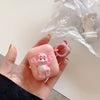 Headphone case-rainbow bear-pink / airpods third generation
