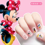 Children's Cartoon Nail Stickers Minnie Mickey Donald Duck Ice Princess Girl Cute Baby Kindergarten Reward Stickers