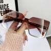Tortoiseshell gold frame tea gradient blue