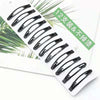 12 black hair clips