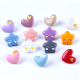 Children's colorful cartoon decorative buttons baby sweater cardigan jacket buttons hand-sewn high feet DIY clothing accessories