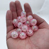 Burst hanging hole beads - pink
