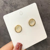 Round stud earrings