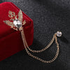 Golden white gemstone on chain