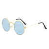 Gold frame blue film