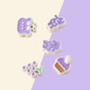White and purple mixed series (30 pieces)