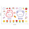 Diy bunny bear stickers / 21.2*13.2cm