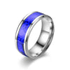 8mm blue colorful / number 6