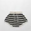 Gray striped shorts / 80cm
