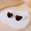 Solid white frame tea tablets