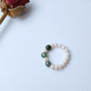 Pearl ring / adjustable elastic cord