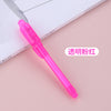 Transparent pink / round head