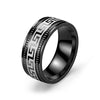 Black-8mm-embossed-great wall pattern / number 6