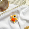 Transparent bracket-collision bear-yellow