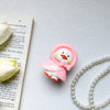 White bracket - three-dimensional pink duck