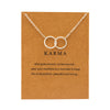 Gold card silver chain