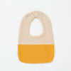 Light khaki orange (color-block gauze u-shaped bib)