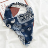 Vintage porcelain flower navy blue