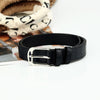 Silver buckle black