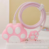 Pink cat claw (set of 4) size head + 1.4m winding rope + silicone cable tie