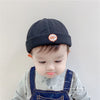 Letter go style embroidery style black / 5 months-3 years old (hat circumference 45-51cm)