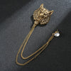 Golden leopard head