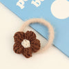 1# brown flower hair rope