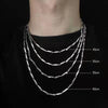4mm thick necklace titanium steel non-fading 55cm