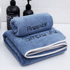 Navy blue / set of towels (1 towel 35*75cm+1 bath towel 70*140cm)