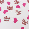 Rose gold bride to be+ rose red love confetti