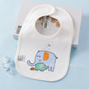 Parent-child elephant on white background