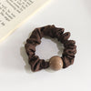 Glossy round beads - dark coffee