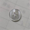 Four eyes pearlescent flat on both sides / 14l=9.0 mm