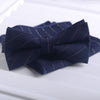 Dark blue/gold thread (bow tie + pocket square)
