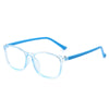 Transparent blue frame blue legs