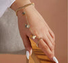 Gold butterfly finger chain