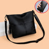 Black single bag + crocodile pattern handbag