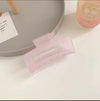 10.5cm frosted rectangle - pink