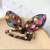 Polka point hair clip [black]
