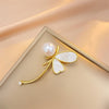 Butterfly bead brooch