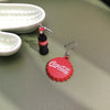 Bottle of cola earrings